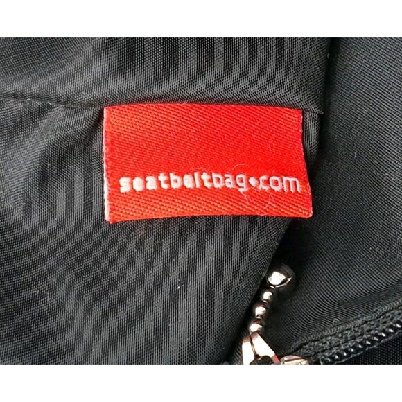 Harveys The Original Seatbelt Bag Purse Tote Satchel Black Double Straps - Picture 14 of 14